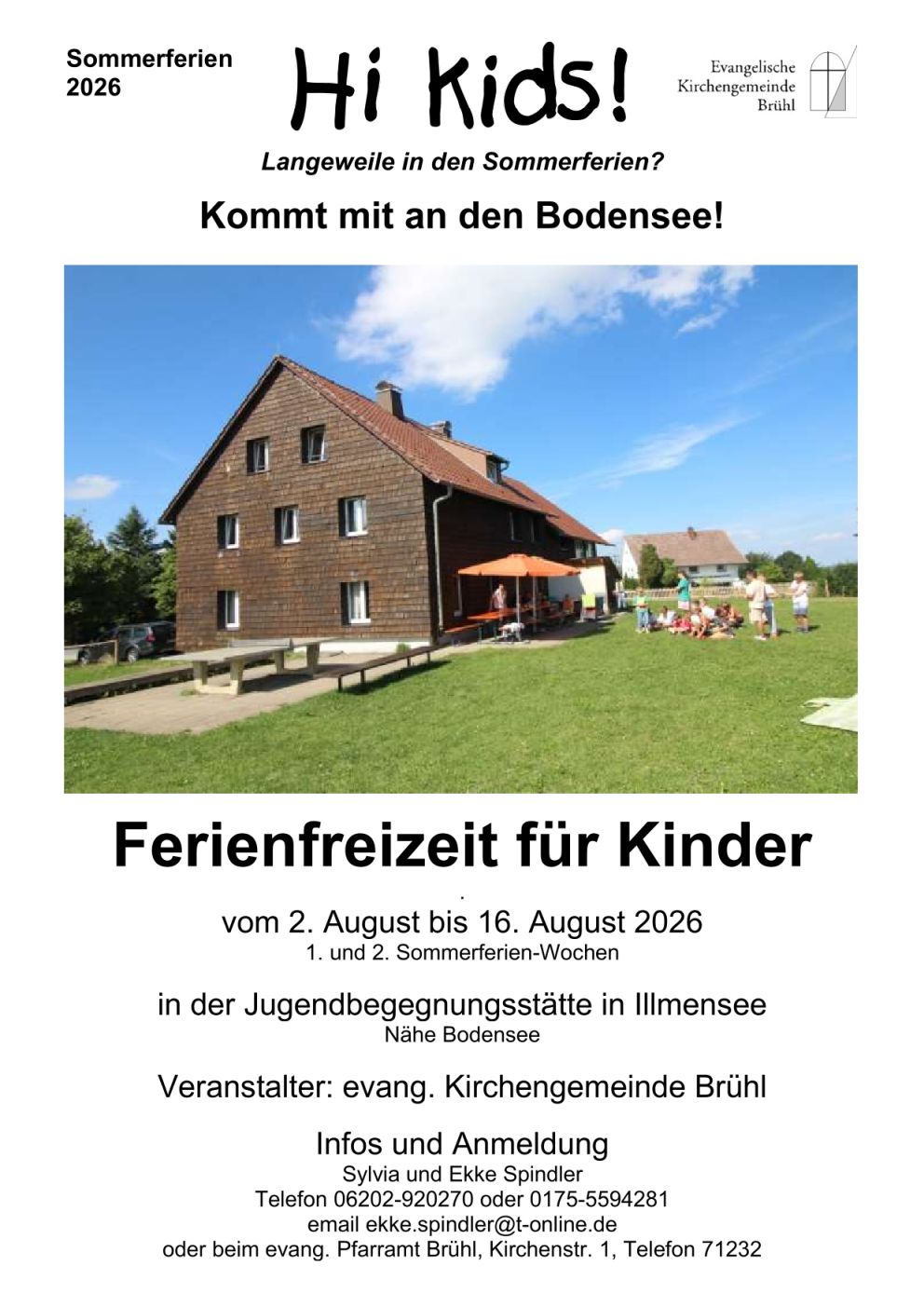 Plakat Ferienfreizeit 2026