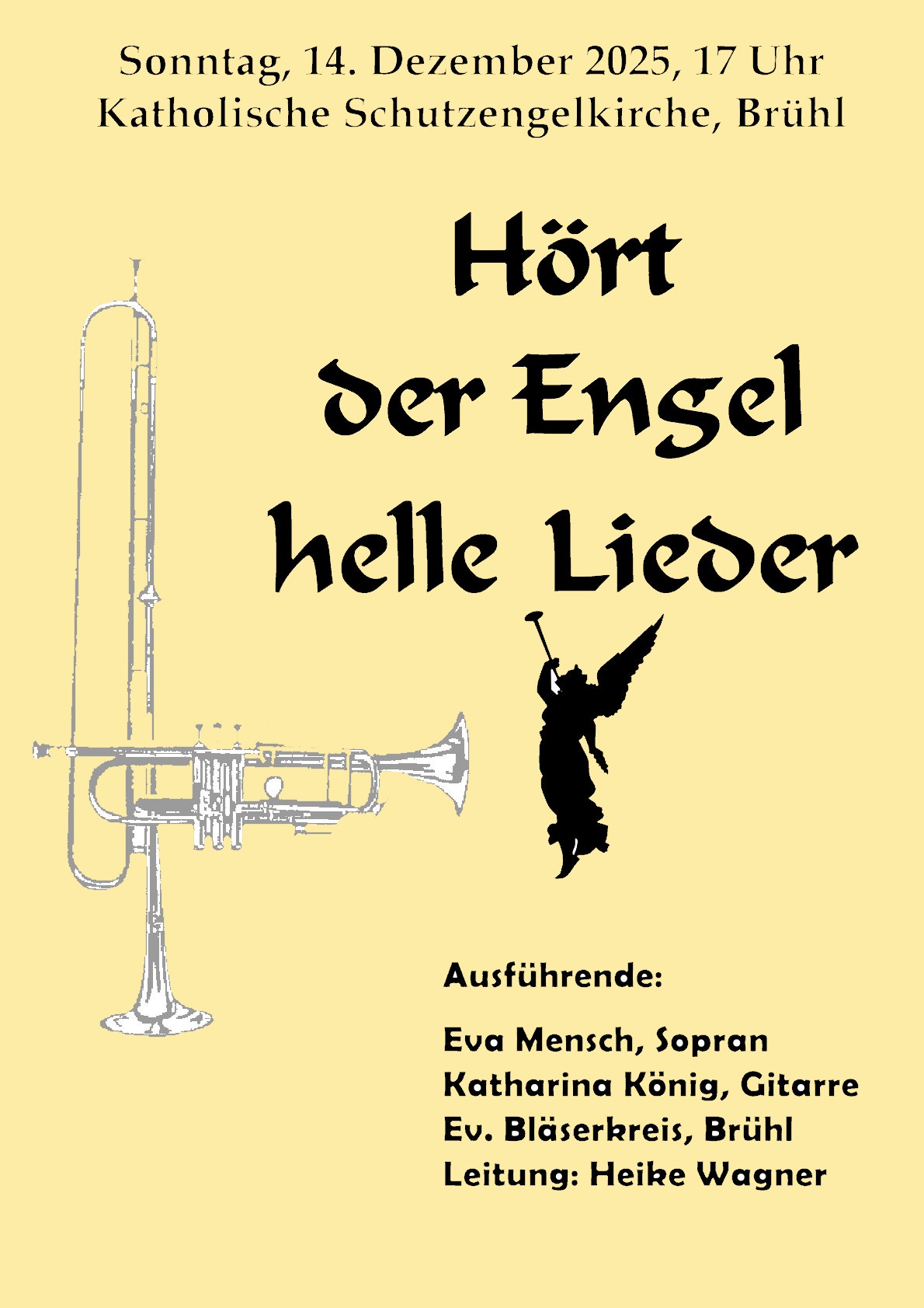 plakat adventskonzert des bläserkreises