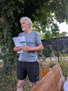 Klaus Triebskorn berichtet über die Arbeit im Umweltgarten